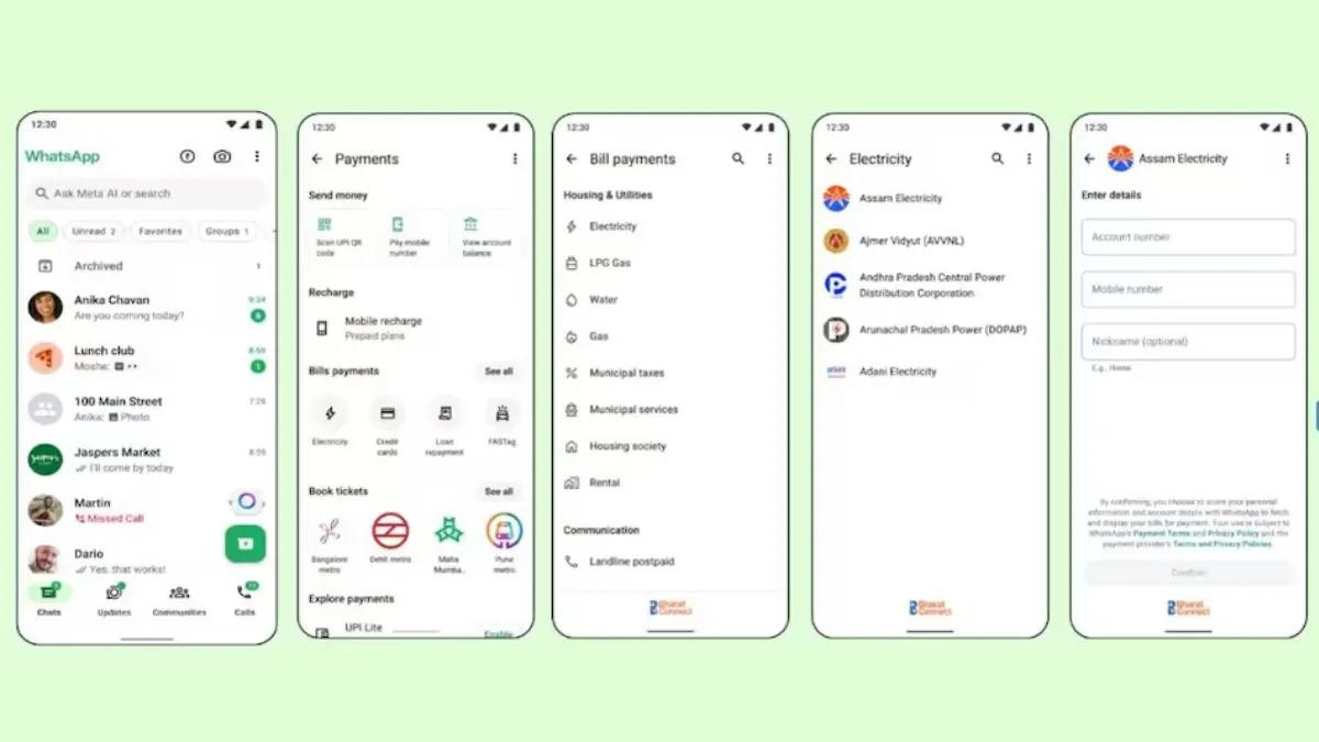WhatsApp Bill Payments in India: How to Pay Electricity, Water, Gas and Other Bills Directly on WhatsApp